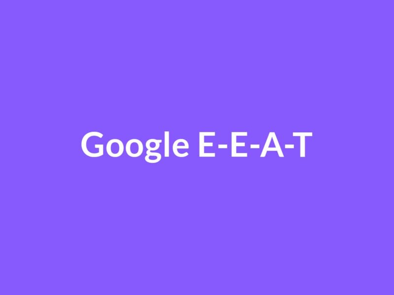Google E-E-A-T